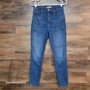 Madewell Jeans 27 Curvy High Rise Skinny Moreaux Wash AA621 Tummy Control